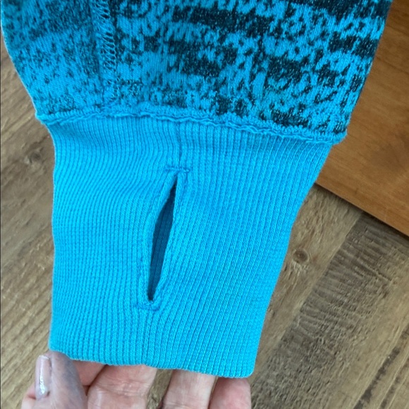 Blue Patterned Women's Jacket - Picture 7 of 10